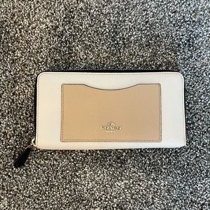 Nude and Gold Coach Wallet